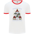 Christmas Gnome Tree Funny Xmas Plaid Tartan Mens Ringer T-Shirt White/Red