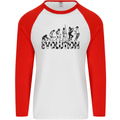 2 Tone Evolution Music 2Tone SKA Mens L/S Baseball T-Shirt White/Red