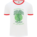 Genealogy Its All Relative Funny DNA Ancestry Mens Ringer T-Shirt White/Red