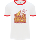 A Naked Banana Cold in Bed Mens Ringer T-Shirt White/Red