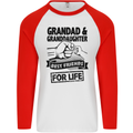 Grandad and Granddaughter Grandparent's Day Mens L/S Baseball T-Shirt White/Red
