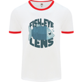 Fisheye Lens Funny Photography Photographer Mens Ringer T-Shirt White/Red