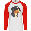 Appenzeller Sennenhund Dog Mens L/S Baseball T-Shirt White/Red