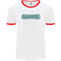 Snowboarding Snow Board Mens Ringer T-Shirt White/Red