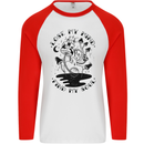 Lose My Mind Funny Magic Mushrooms Drugs Mens L/S Baseball T-Shirt White/Red