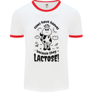 Cows Have Hooves Because They Lack Toes Mens Ringer T-Shirt White/Red
