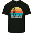 Reel Cool Dad Funny Fathers Day Fishing Kids T-Shirt Childrens Black