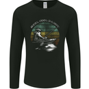 Reel Cool Daddy Funny Fathers Day Fishing Mens Long Sleeve T-Shirt Black