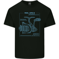 Reel Specs Fishing Fisherman Kids T-Shirt Childrens Black