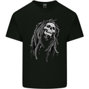 Reggae Music Skull Jamaica Kids T-Shirt Childrens Black