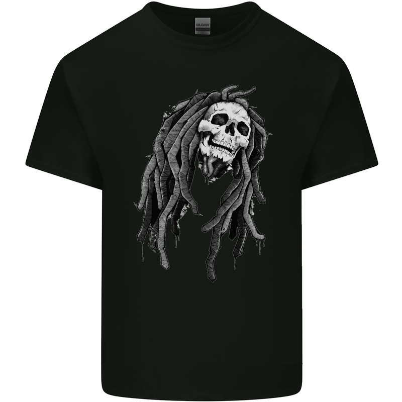 Reggae Music Skull Jamaica Kids T-Shirt Childrens Black