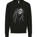 Reggae Music Skull Jamaica Mens Sweatshirt Jumper Black