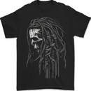 Reggae Music Skull Rastafarian Mens T-Shirt 100% Cotton BLACK