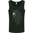 Reggae Music Skull Rastafarian Mens Vest Tank Top Black