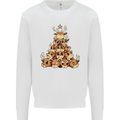 Reindeer Christmas Tree Rudolf Xmas Funny Kids Sweatshirt Jumper White