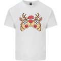 Reindeer Joypad Christmas Gaming Gamer Mens Cotton T-Shirt Tee Top White