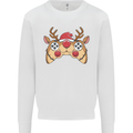Reindeer Joypad Christmas Gaming Gamer Mens Sweatshirt Jumper White
