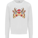 Reindeer Joypad Christmas Gaming Gamer Mens Sweatshirt Jumper White