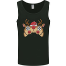 Reindeer Joypad Christmas Gaming Gamer Mens Vest Tank Top Black