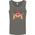 Reindeer Joypad Christmas Gaming Gamer Mens Vest Tank Top Charcoal