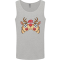 Reindeer Joypad Christmas Gaming Gamer Mens Vest Tank Top Sports Grey