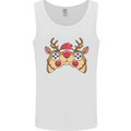 Reindeer Joypad Christmas Gaming Gamer Mens Vest Tank Top White