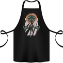 Religious Alien Cotton Apron 100% Organic Black