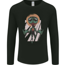 Religious Alien Mens Long Sleeve T-Shirt Black