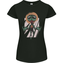 Religious Alien Womens Petite Cut T-Shirt Black