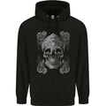 Religious Skull Pope Rock Music Heavy Metal Mens 80% Cotton Hoodie Black