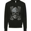 Religious Skull Pope Rock Music Heavy Metal Mens Sweatshirt Jumper Black