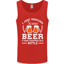 Rescued Some Beer Funny Alcohol Larger Mens Vest Tank Top Red