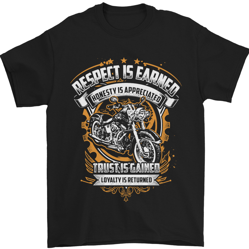 a black t - shirt with an image of a motorcycle rider
