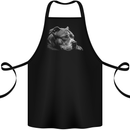 Resting Pitbull Dog Cotton Apron 100% Organic Black