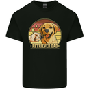 Retriever Dad Funny Fathers Day Dog Mens Cotton T-Shirt Tee Top Black