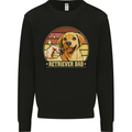 Retriever Dad Funny Fathers Day Dog Mens Sweatshirt Jumper Black