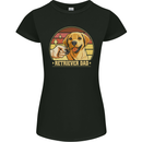 Retriever Dad Funny Fathers Day Dog Womens Petite Cut T-Shirt Black