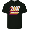 Retro 16th Birthday Original 2007 Mens Cotton T-Shirt Tee Top Black