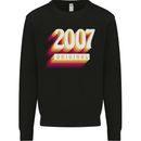 Retro 16th Birthday Original 2007 Mens Sweatshirt Jumper Black