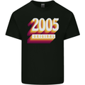 Retro 18th Birthday Original 2005 Mens Cotton T-Shirt Tee Top Black