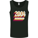 Retro 19th Birthday Original 2004 Mens Vest Tank Top Black