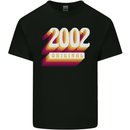 Retro 21st Birthday Original 2002 Mens Cotton T-Shirt Tee Top Black