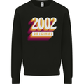 Retro 21st Birthday Original 2002 Mens Sweatshirt Jumper Black