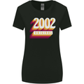 Retro 21st Birthday Original 2002 Womens Wider Cut T-Shirt Black