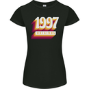 Retro 26th Birthday Original 1997 Womens Petite Cut T-Shirt Black