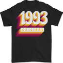 Retro 30th Birthday Original 1993 Mens T-Shirt 100% Cotton BLACK