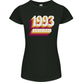 Retro 30th Birthday Original 1993 Womens Petite Cut T-Shirt Black