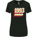 Retro 30th Birthday Original 1993 Womens Wider Cut T-Shirt Black