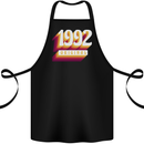 Retro 31st Birthday Original 1992 Cotton Apron 100% Organic Black
