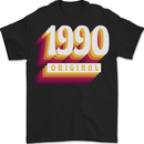 Retro 33rd Birthday Original 1990 Mens T-Shirt 100% Cotton BLACK